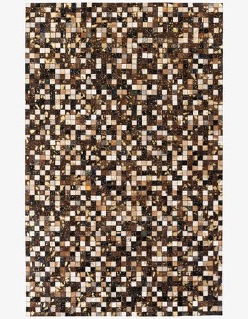 5' x 7' 10 Cowhide Stocks Rug