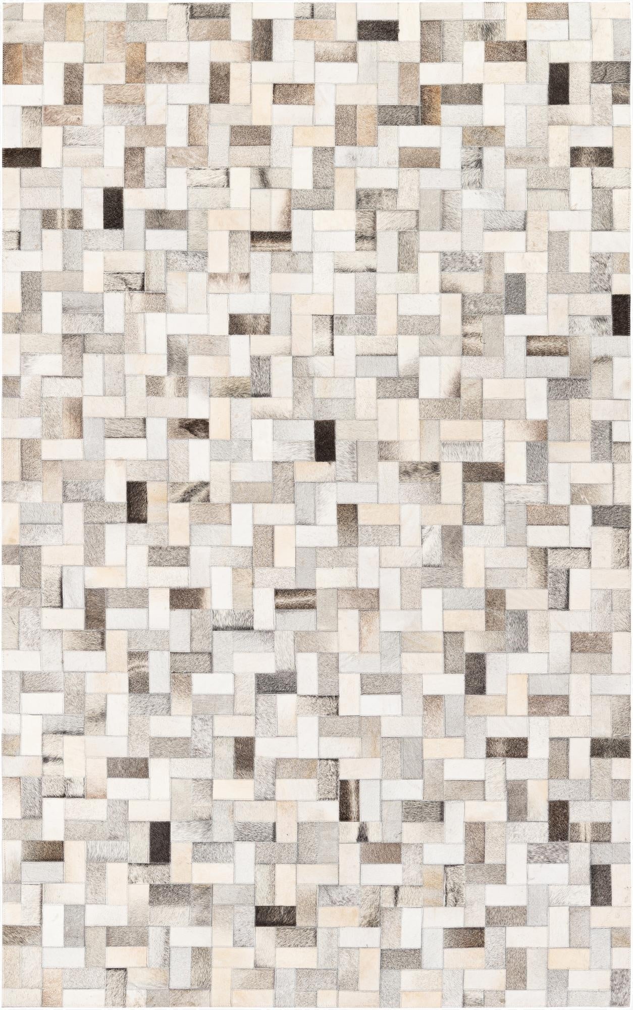 5' 1 x 8' Cowhide Stocks Rug