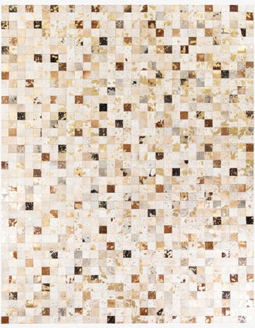 7' 6 x 9' 10 Cowhide Stocks Rug