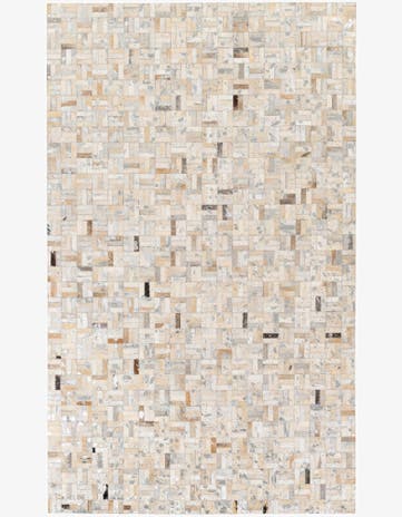 4' 11 x 8' Cowhide Stocks Rug