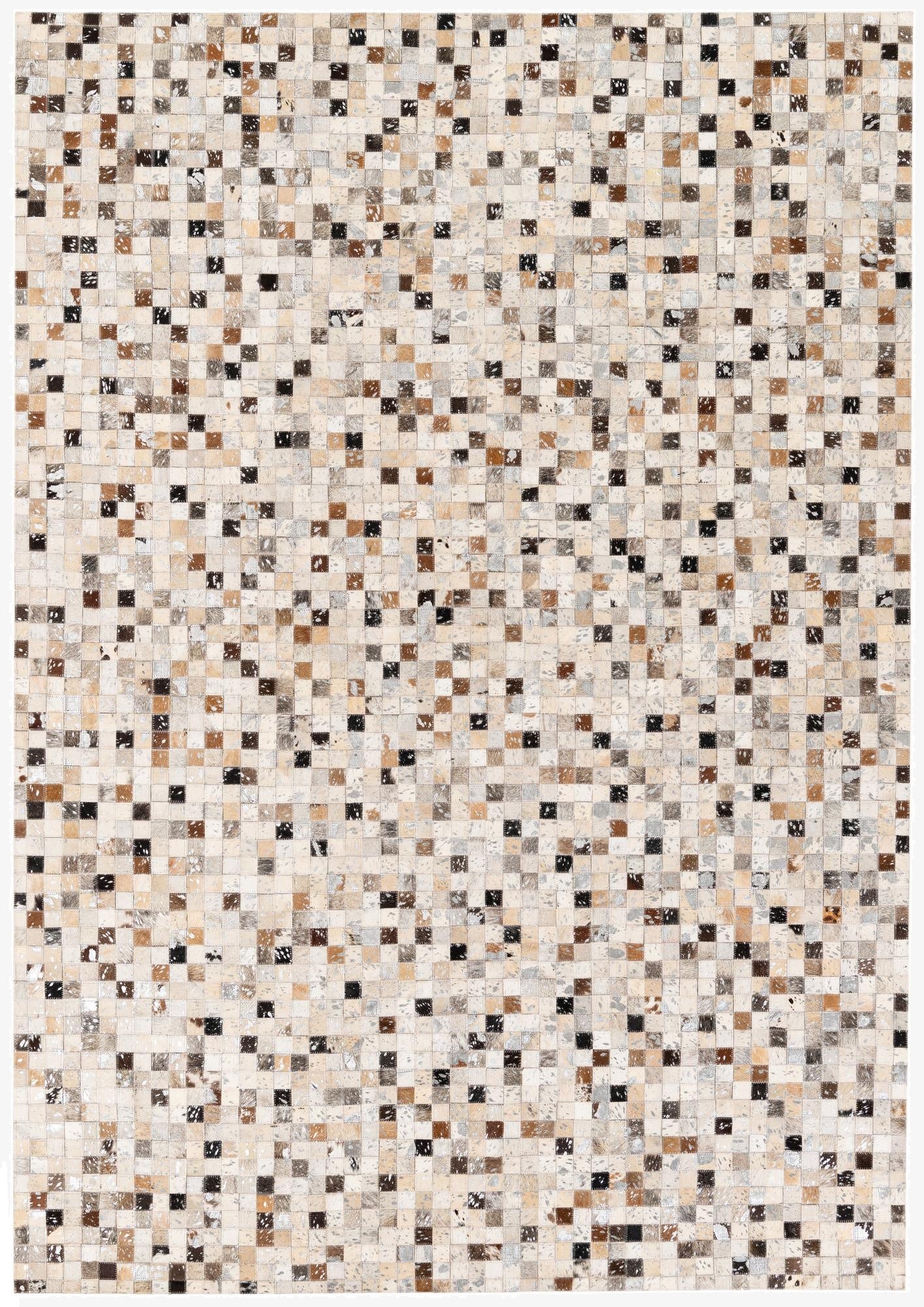 5' 3 x 7' 5 Cowhide Stocks Rug
