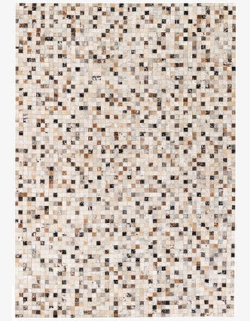 5' 3 x 7' 5 Cowhide Stocks Rug