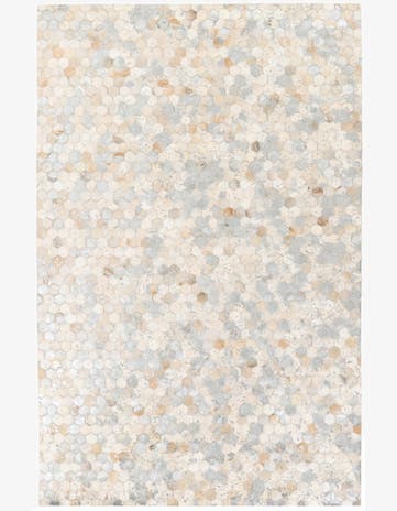 4' 11 x 7' 8 Cowhide Stocks Rug