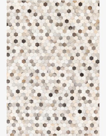 4' x 5' 10 Cowhide Stocks Rug