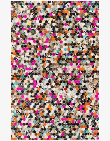 5' 1 x 7' 11 Cowhide Stocks Rug