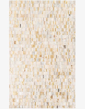 4' 11 x 7' 10 Cowhide Stocks Rug