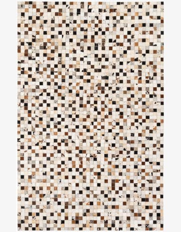 5' x 7' 10 Cowhide Stocks Rug