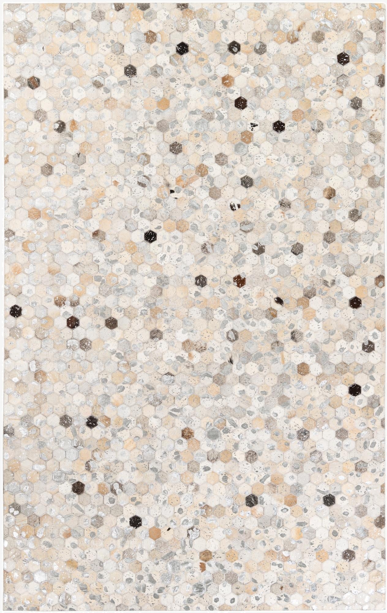 5' x 8' Cowhide Stocks Rug