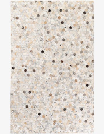 5' x 8' Cowhide Stocks Rug