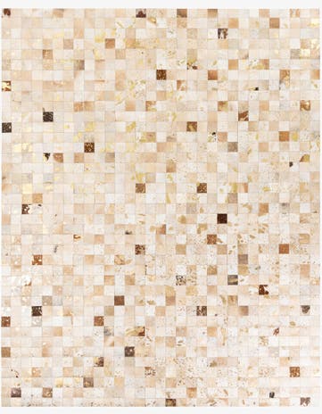 7' 10 x 9' 9 Cowhide Stocks Rug