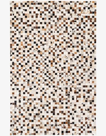 5' x 7' 10 Cowhide Stocks Rug