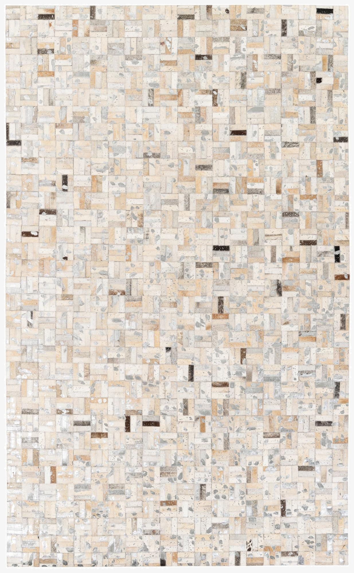 5' x 8' 1 Cowhide Stocks Rug