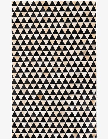 5' 1 x 8' 2 Cowhide Stocks Rug