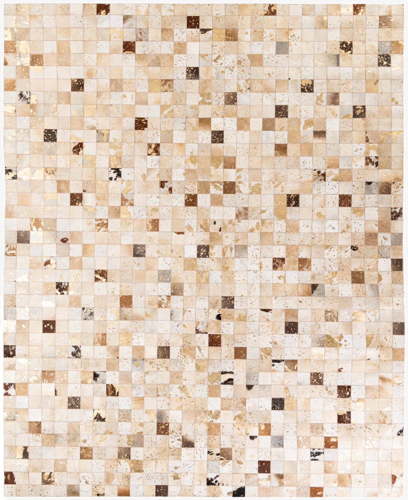 7' 10 x 9' 9 Cowhide Stocks Rug