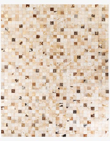 7' 10 x 9' 9 Cowhide Stocks Rug