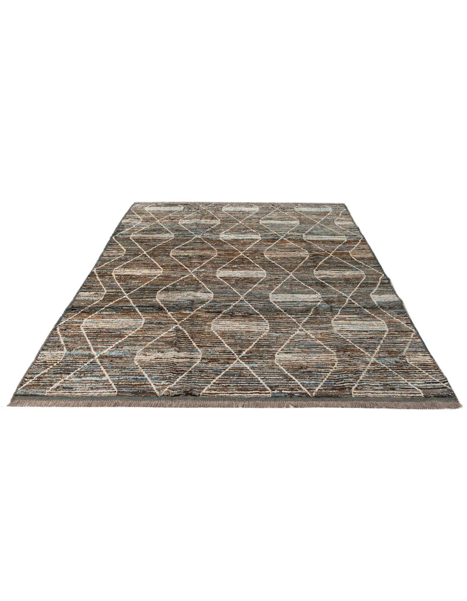 6' 7 x 9' 7 Hand Knotted Darya Wool Rug