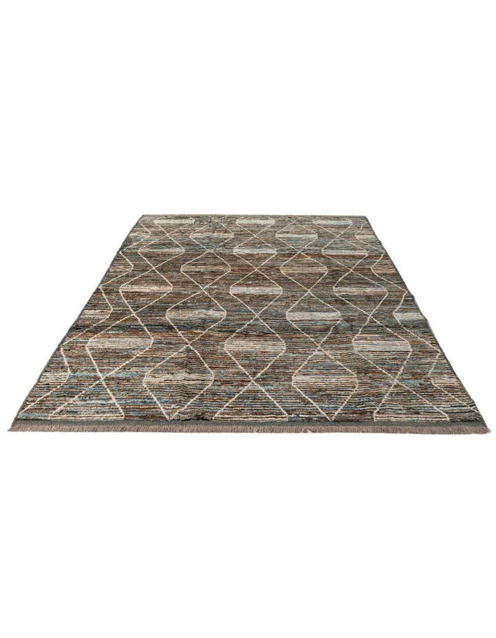 6' 7 x 9' 7 Hand Knotted Darya Wool Rug