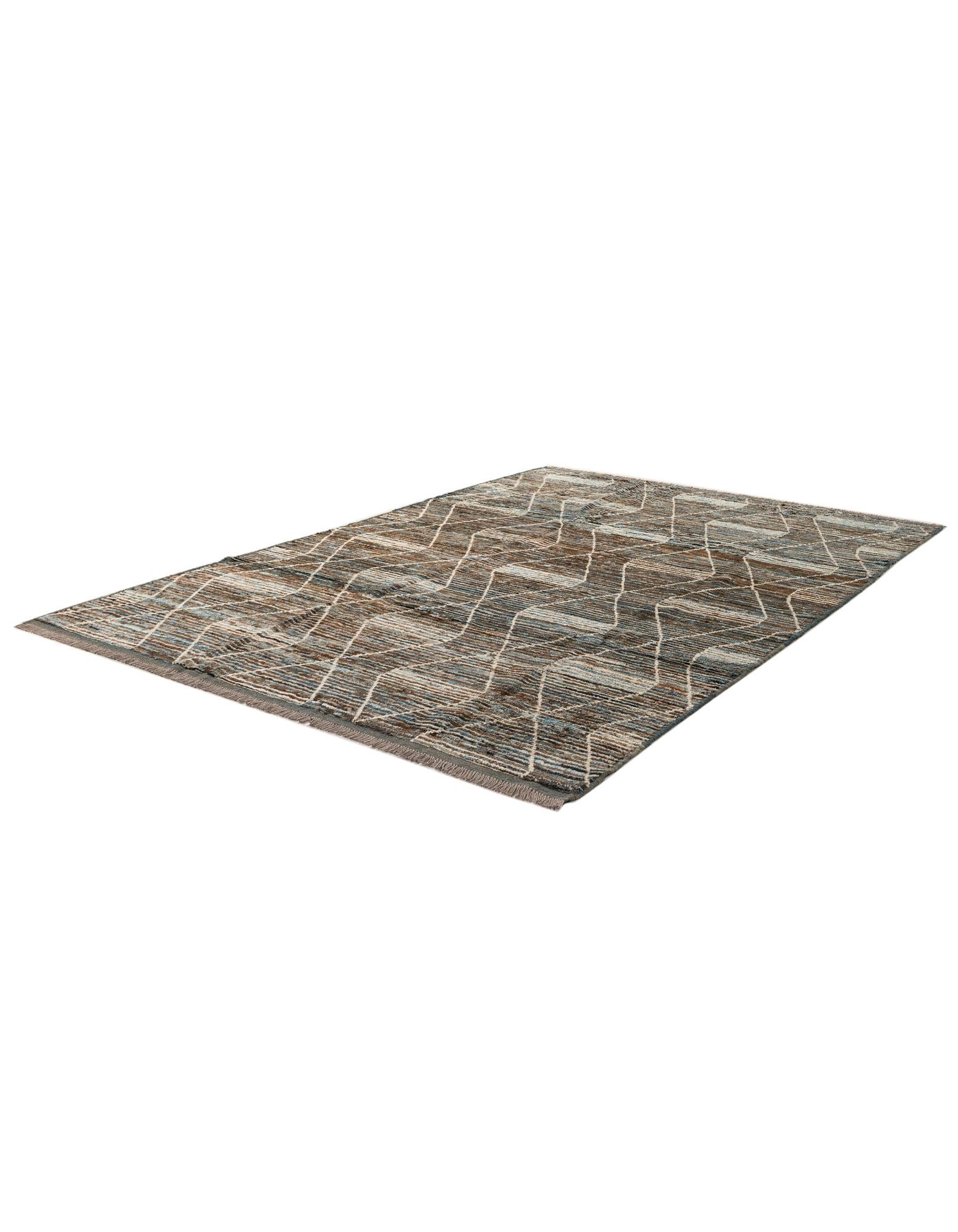 6' 7 x 9' 7 Hand Knotted Darya Wool Rug