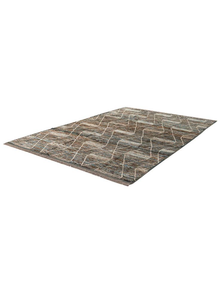 Detail image of 6' 7 x 9' 7 Hand Knotted Darya Wool Rug