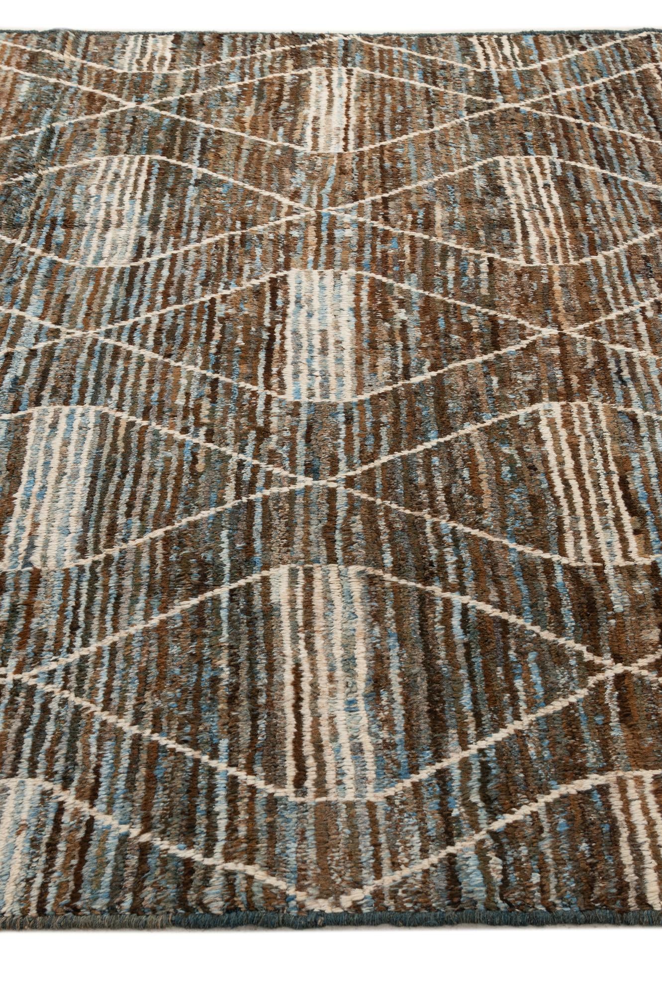 6' 7 x 9' 7 Hand Knotted Darya Wool Rug