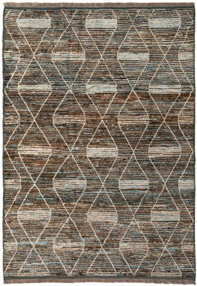 Detail image of 6' 7 x 9' 7 Hand Knotted Darya Wool Rug