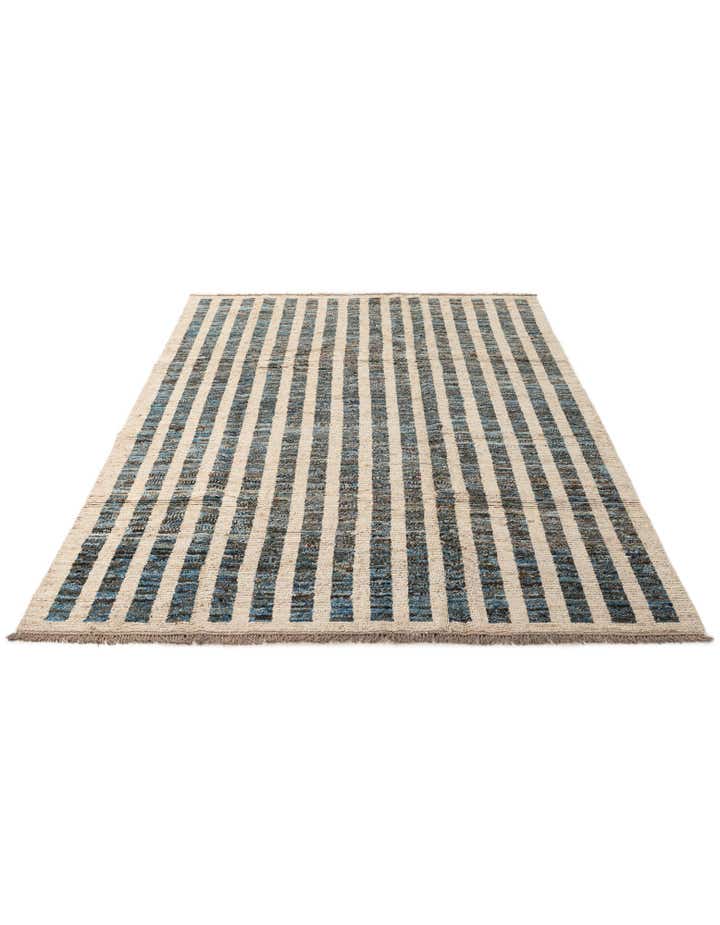 6' 11 x 9' 8 Hand Knotted Darya Wool Rug