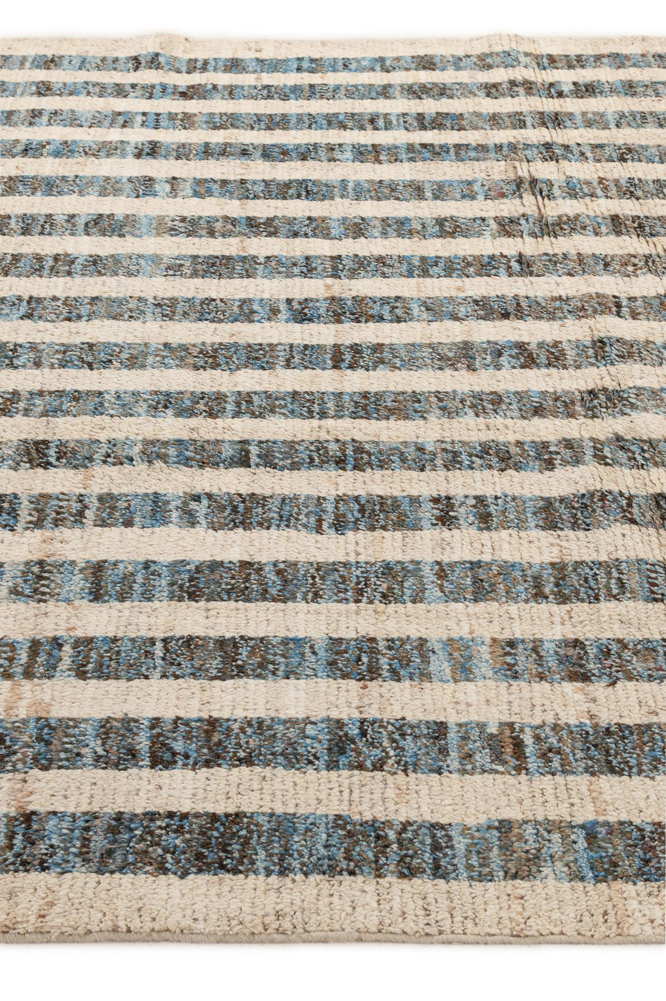 6' 11 x 9' 8 Hand Knotted Darya Wool Rug