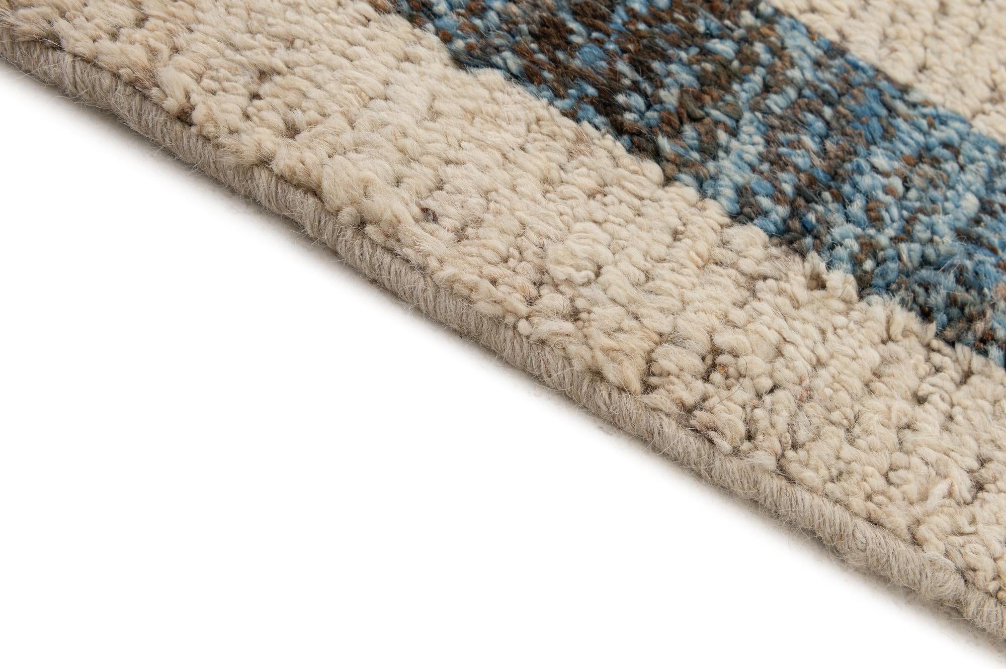 6' 11 x 9' 8 Hand Knotted Darya Wool Rug