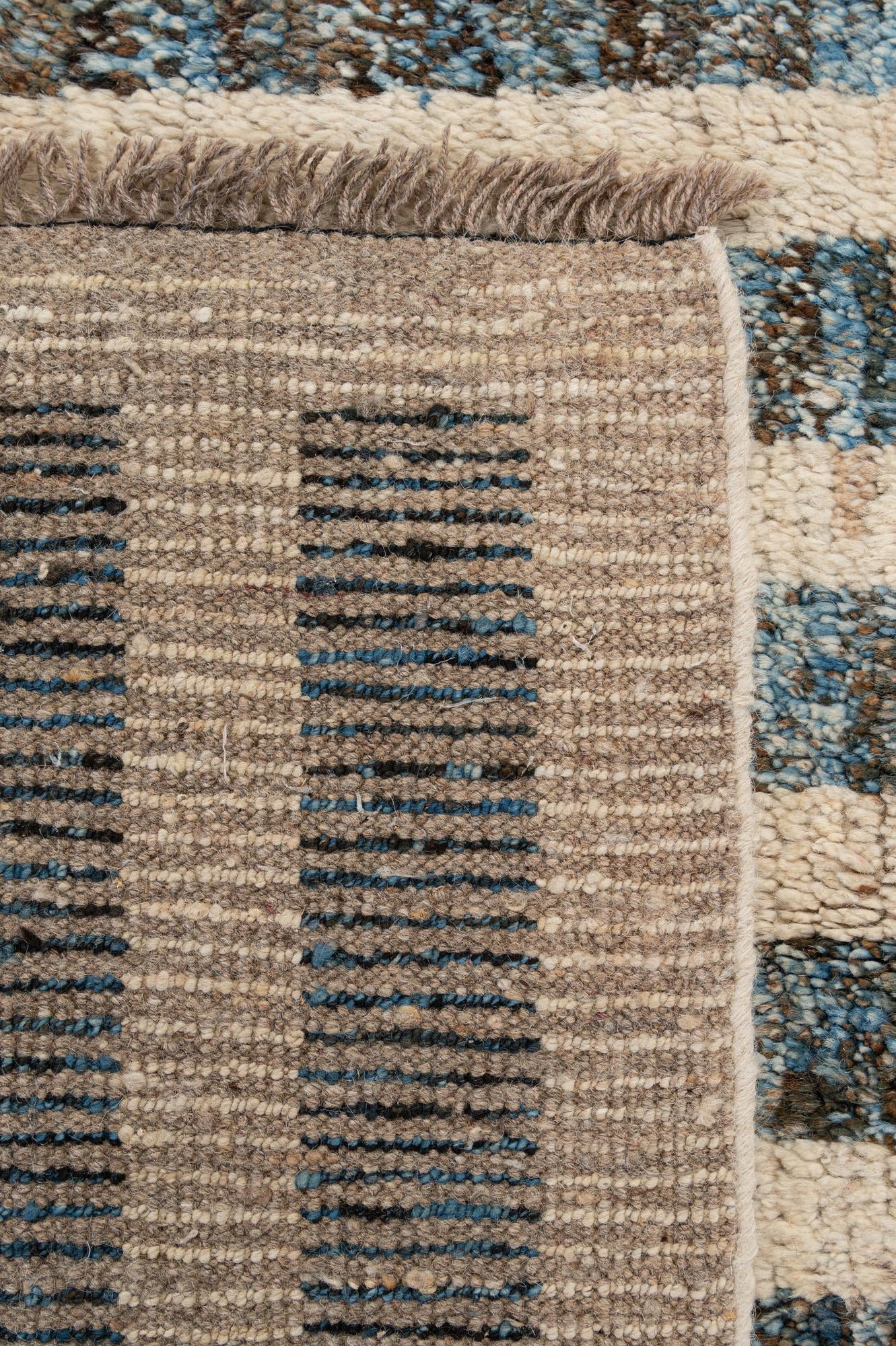 6' 11 x 9' 8 Hand Knotted Darya Wool Rug