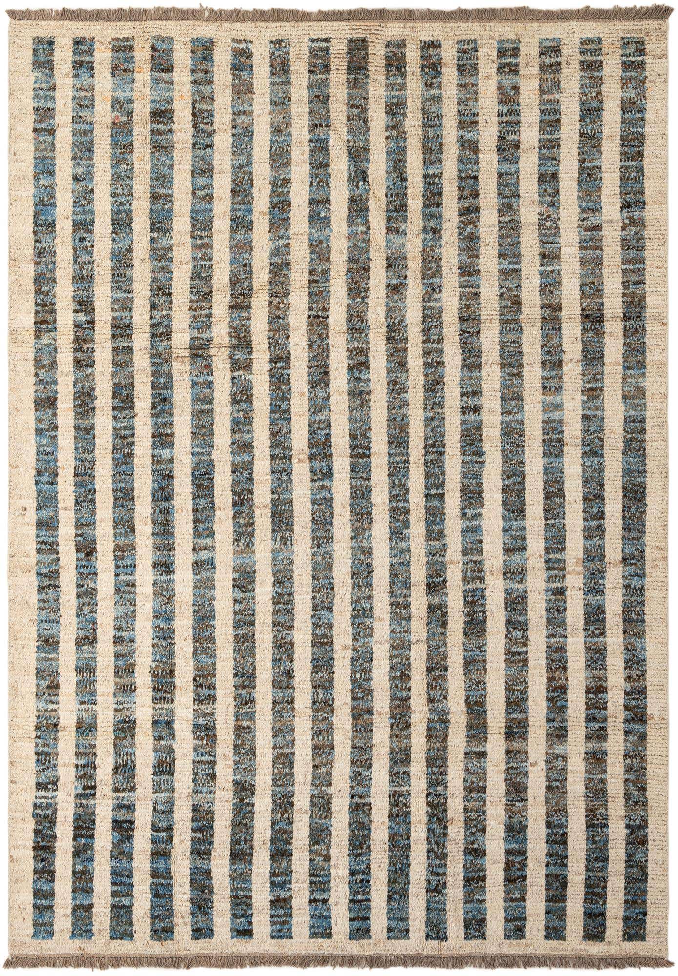 6' 11 x 9' 8 Hand Knotted Darya Wool Rug