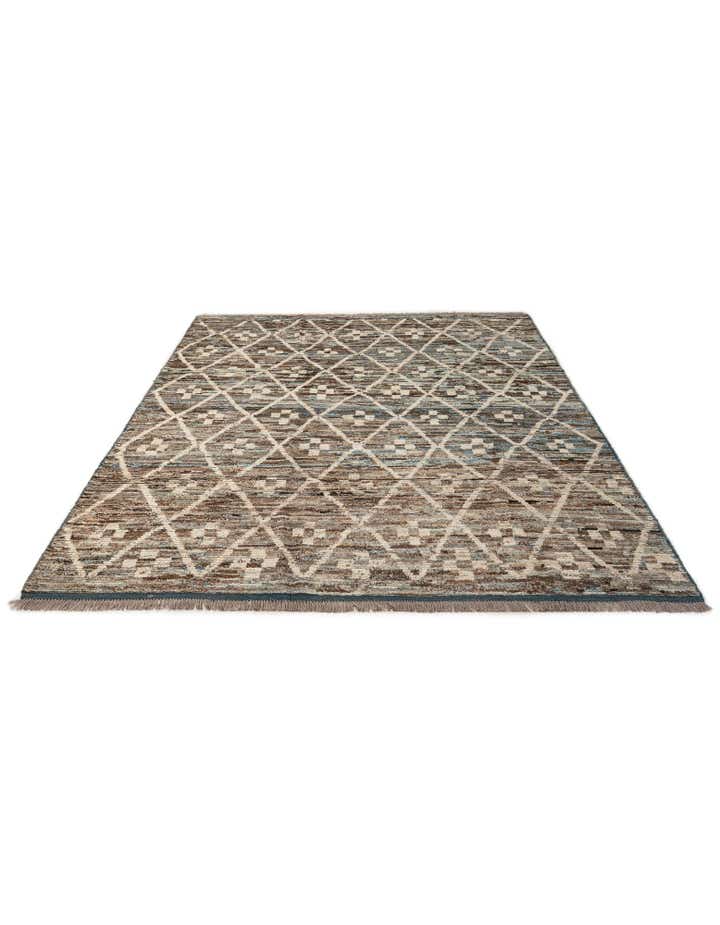 6' 9 x 9' 10 Hand Knotted Darya Wool Rug