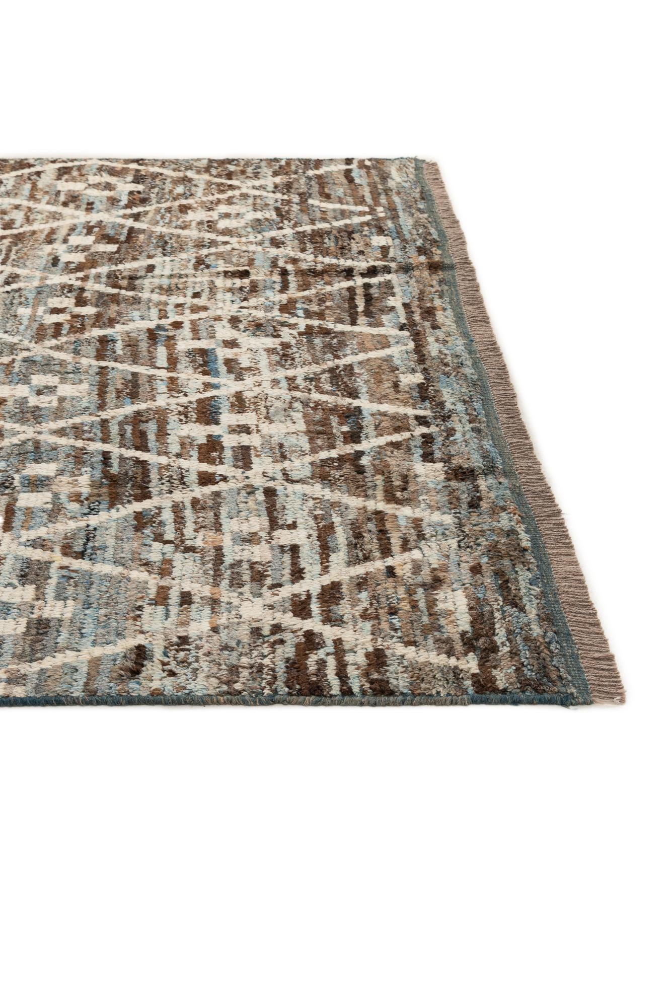 6' 9 x 9' 10 Hand Knotted Darya Wool Rug