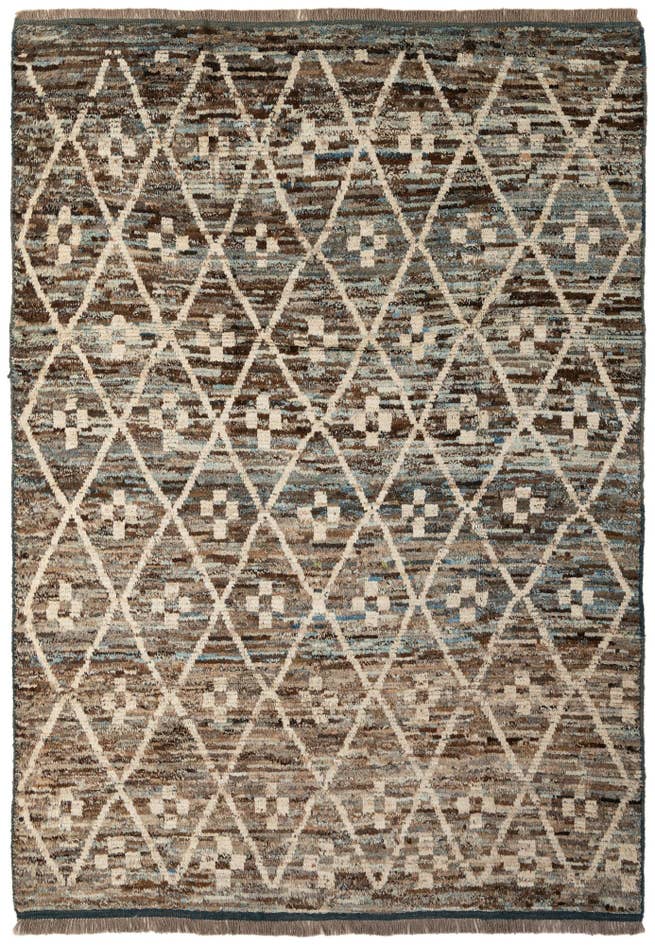 Detail image of 6' 9 x 9' 10 Hand Knotted Darya Wool Rug