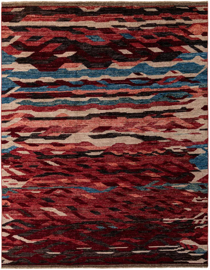 Detail image of 8' 2 x 9' 11 Hand Knotted Darya Wool Rug