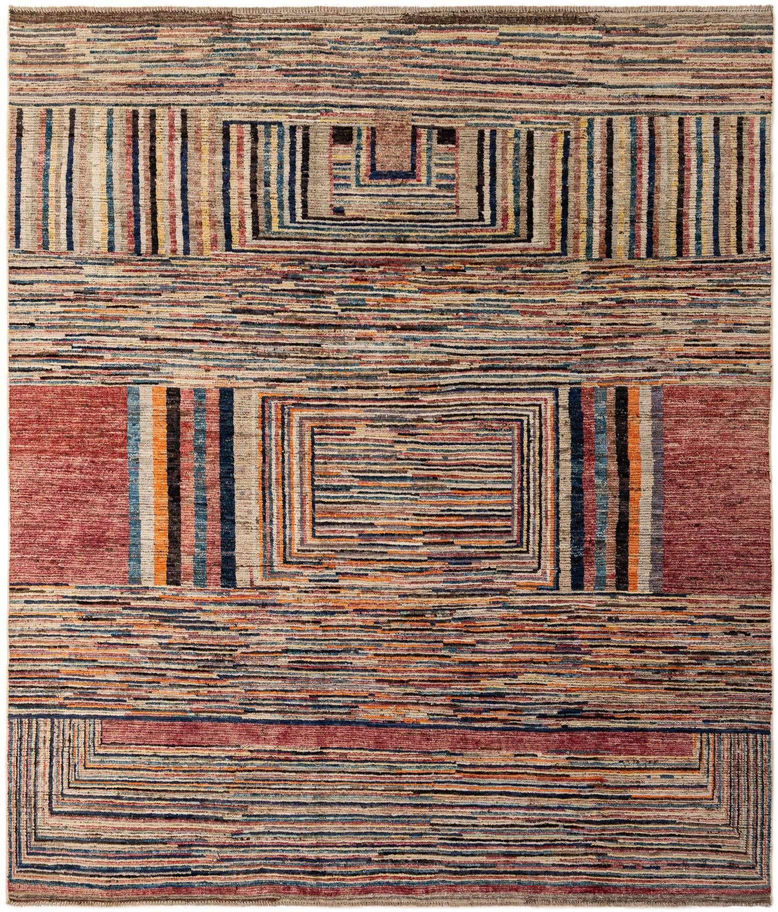 8' 5 x 9' 8 Hand Knotted Darya Wool Rug
