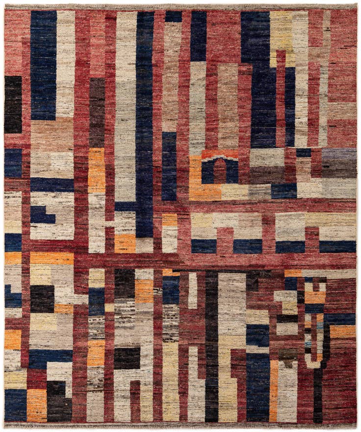 Detail image of 8' 4 x 9' 9 Hand Knotted Darya Wool Rug