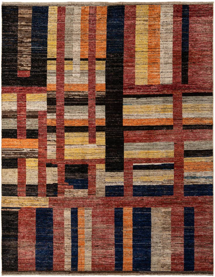 Detail image of 8' 4 x 9' 7 Hand Knotted Darya Wool Rug