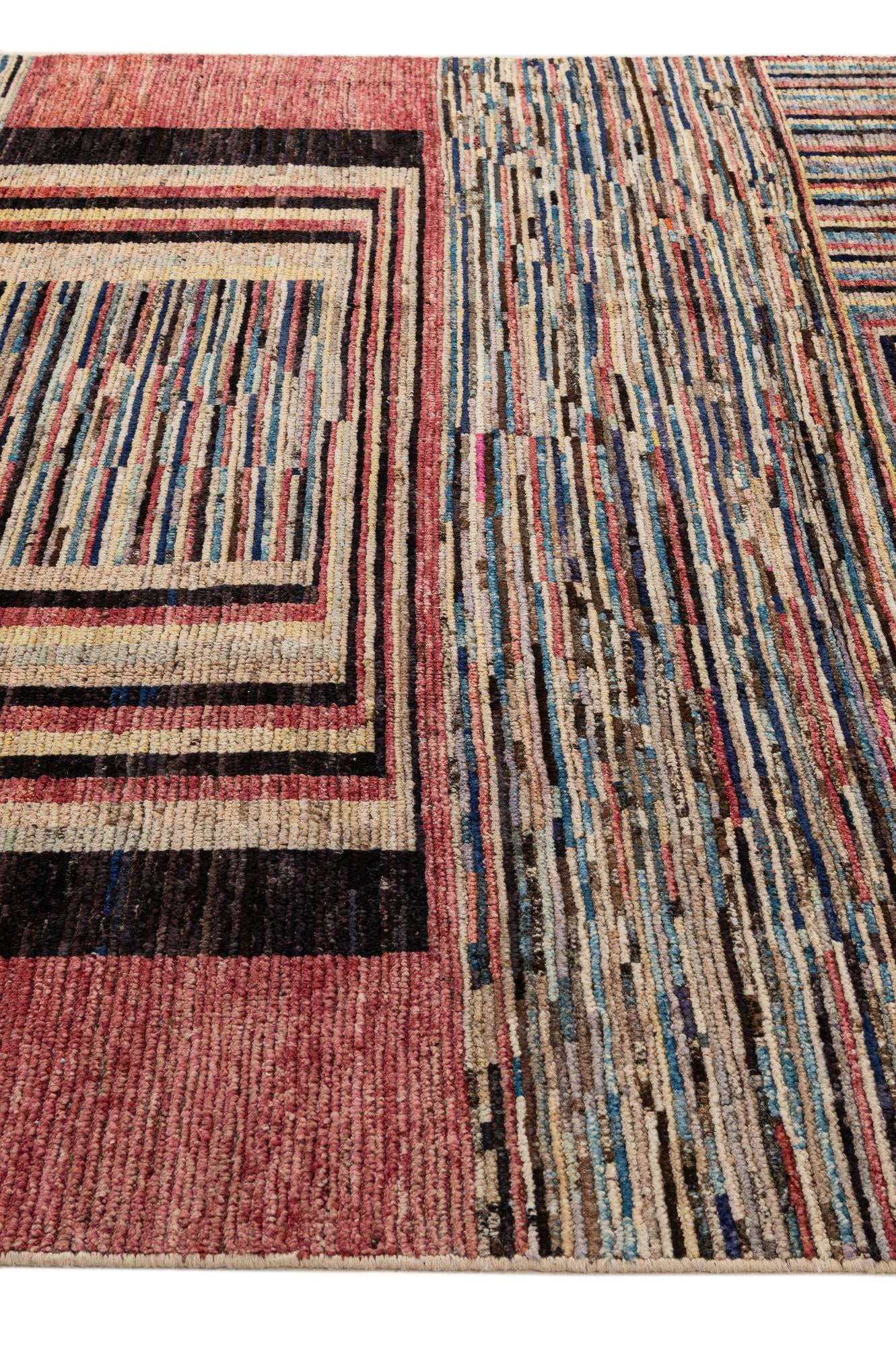 8' 3 x 9' 9 Hand Knotted Darya Wool Rug