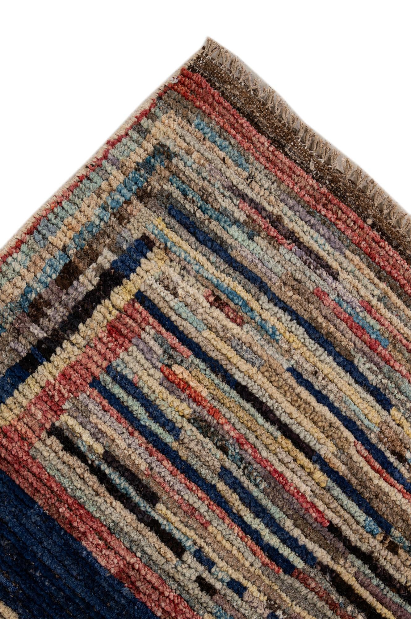 8' 3 x 9' 9 Hand Knotted Darya Wool Rug