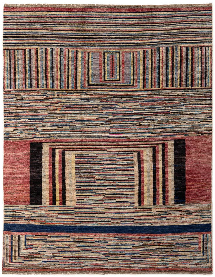 Detail image of 8' 3 x 9' 9 Hand Knotted Darya Wool Rug