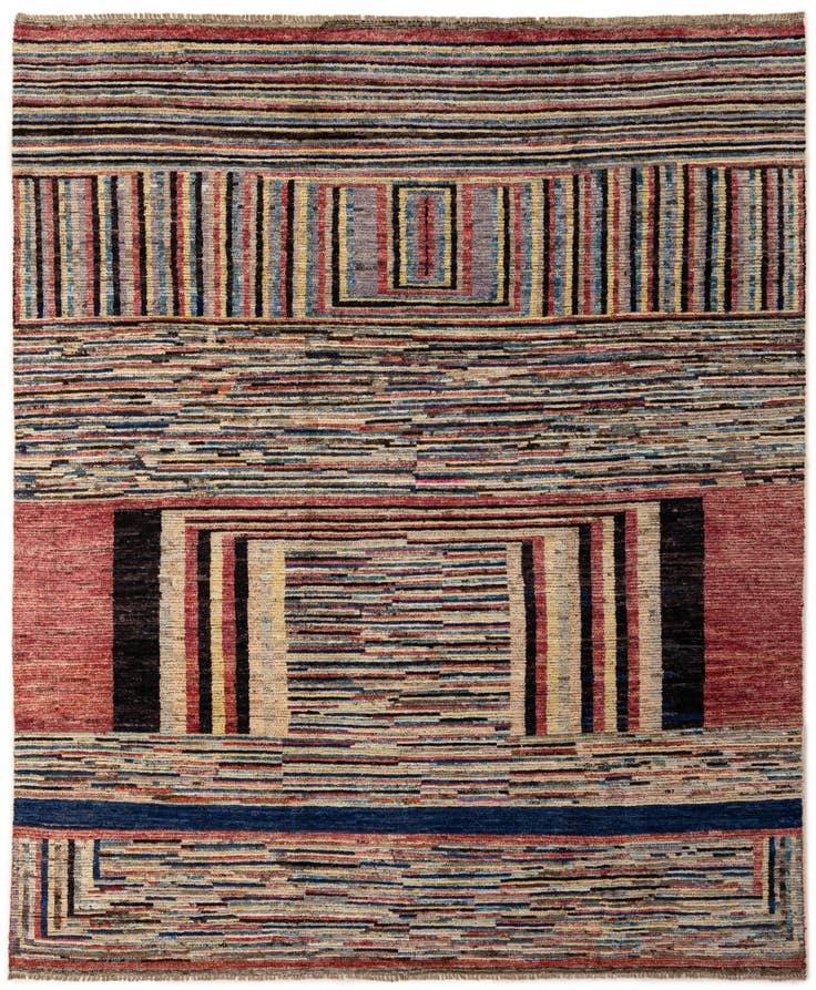 Detail image of 8' 3 x 9' 9 Hand Knotted Darya Wool Rug