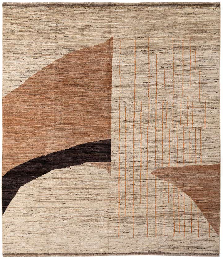 8' 7 x 9' 8 Hand Knotted Darya Wool Rug