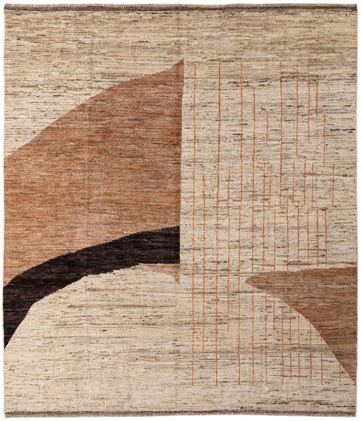 Detail image of 8' 7 x 9' 8 Hand Knotted Darya Wool Rug