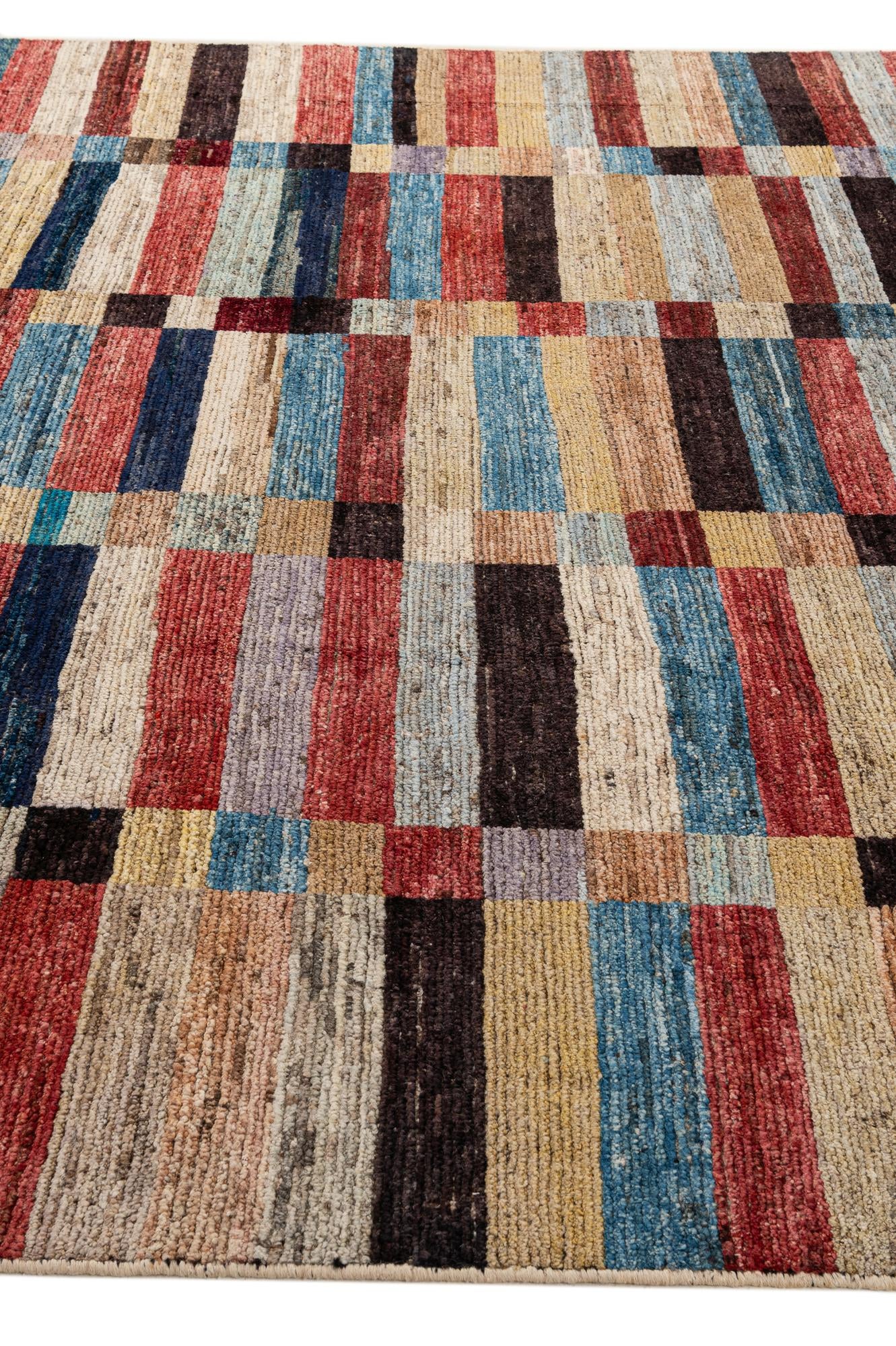 8' 10 x 9' 11 Hand Knotted Darya Wool Rug
