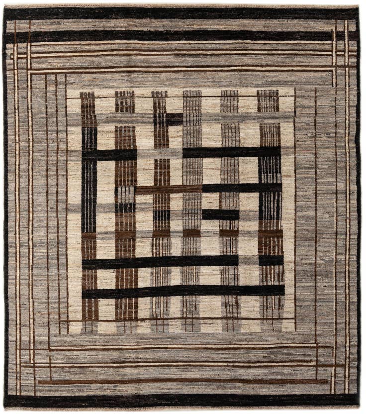 Detail image of 8' 6 x 9' 6 Hand Knotted Darya Wool Rug