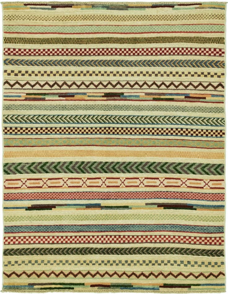 Detail image of 3' 2 x 4' 11 Hand Knotted Darya Rug