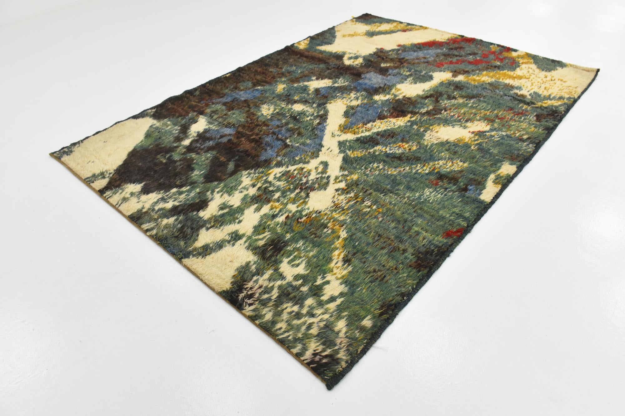 6' 7 x 9' 7 Hand Knotted Darya Wool Rug