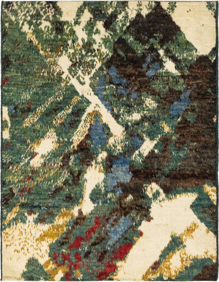 Detail image of 6' 7 x 9' 7 Hand Knotted Darya Wool Rug