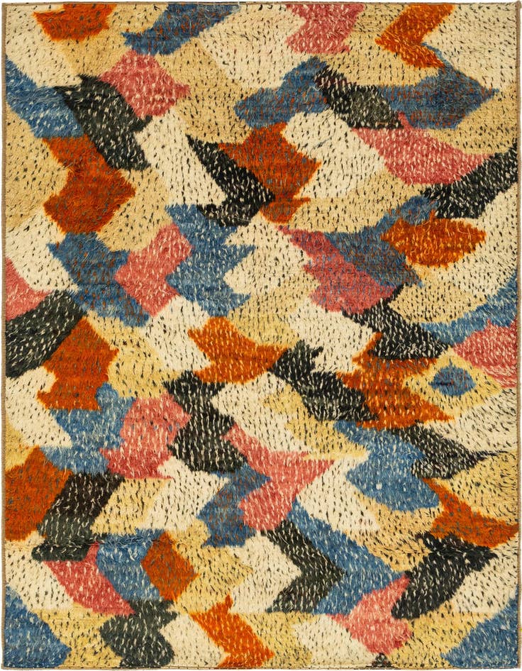 Detail image of 6' 5 x 9' 5 Hand Knotted Darya Wool Rug