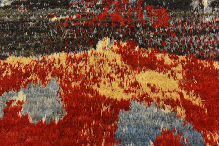 Detail image of 6' 4 x 9' 7 Hand Knotted Darya Wool Rug